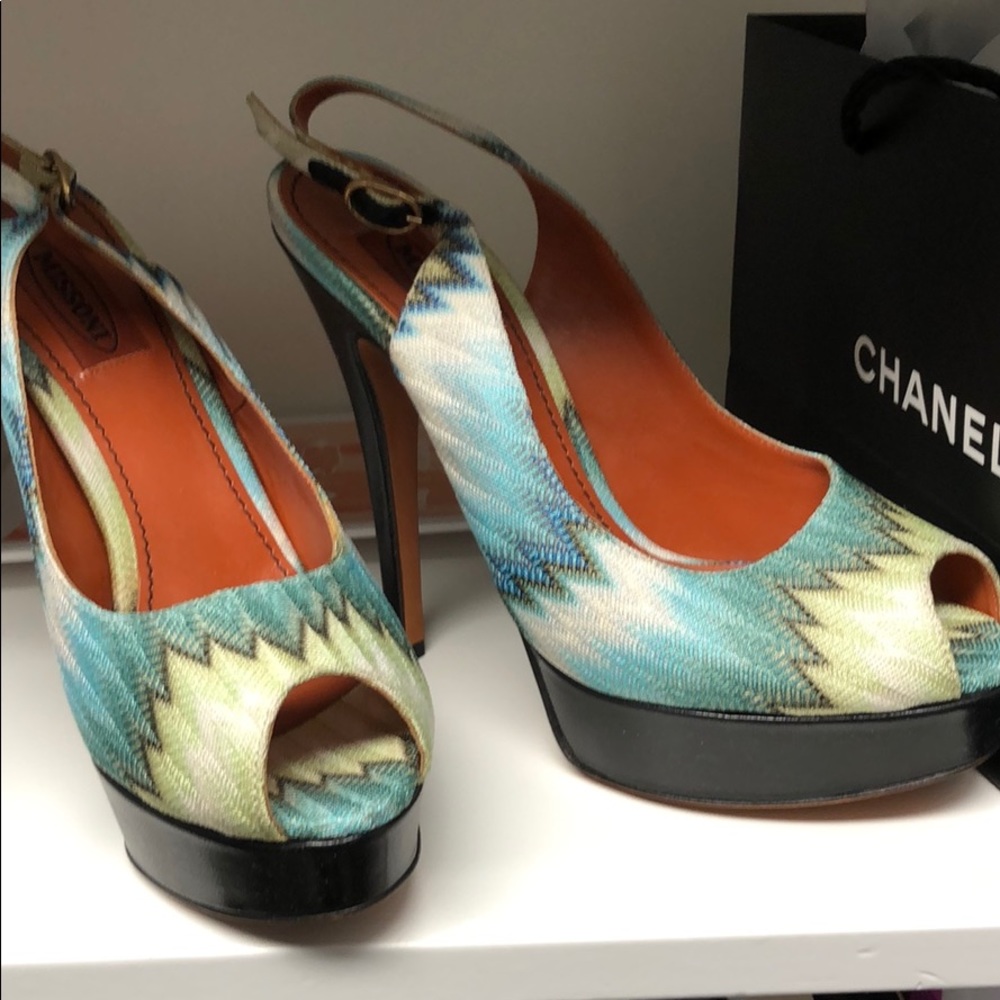 37 1/2 missoni heels purchased in Vienna